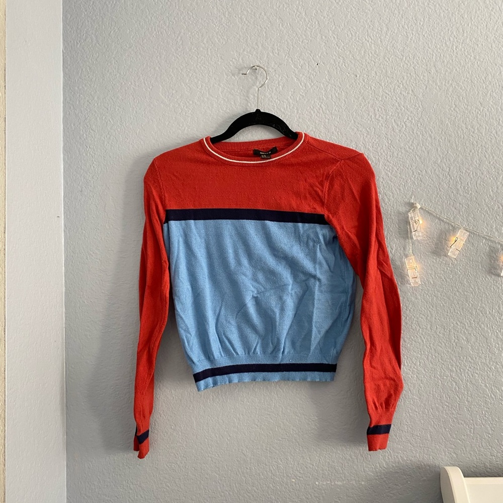 Red and blue long sleeve